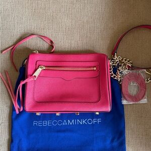 Rebecca Minkoff Black Crossbody Bag with Chain Strap (Like New)